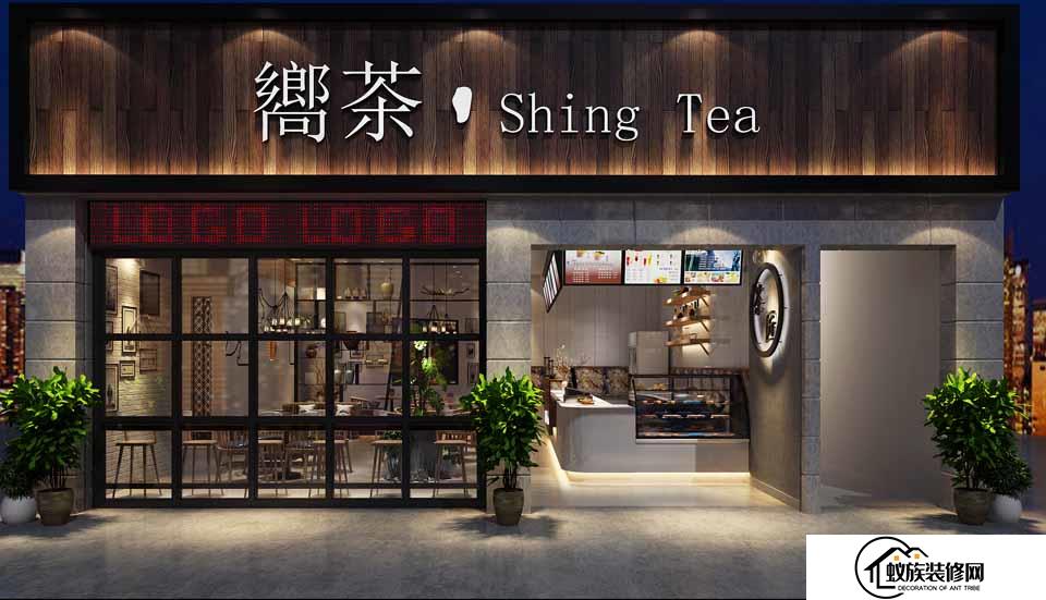 中小型门面奶茶店装修案例分享(2024已更新)